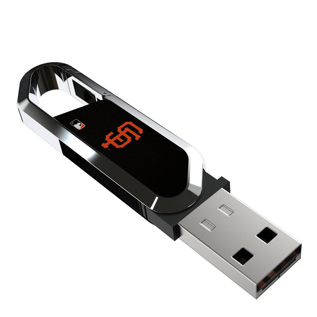 San Francisco Giants Keyscaper 64GB Carabiner Clip USB Flash Drive