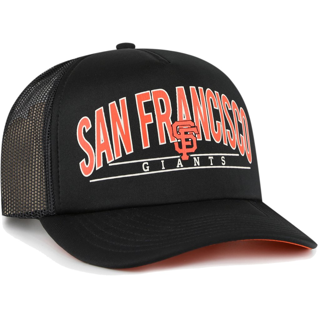 San Francisco Giants '47 Backhaul Foam Trucker Snapback Hat - Black