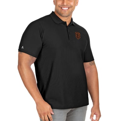 San Francisco Giants Antigua Big & Tall Legacy Pique Polo - Black