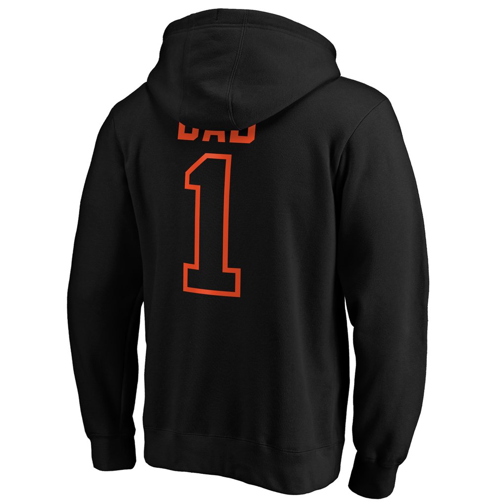 San Francisco Giants Father's Day #1 Dad Pullover Hoodie - Black