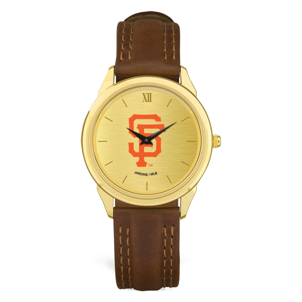  San Francisco Giants Leather Wristwatch - Brown