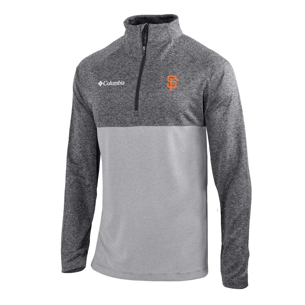  San Francisco Giants Columbia Omni-Wick Raglan Rockin' It Quarter-Zip Pullover - Gray