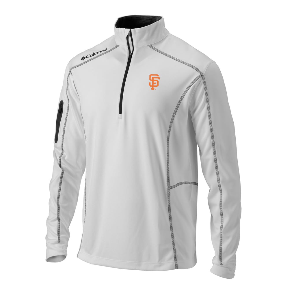  San Francisco Giants Columbia Omni-Wick Shotgun Quarter-Zip Pullover - White