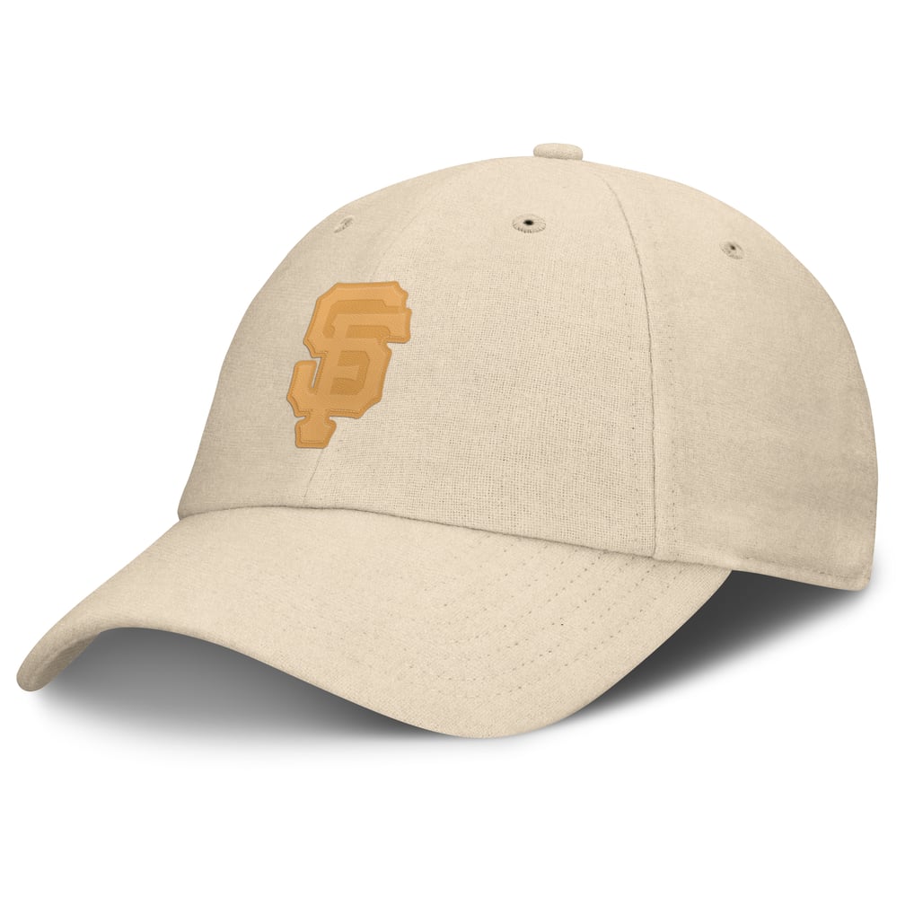 San Francisco Giants Fanatics Front Office Leather Patch Adjustable Hat - Cream