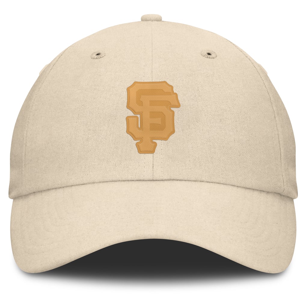 San Francisco Giants Fanatics Front Office Leather Patch Adjustable Hat - Cream