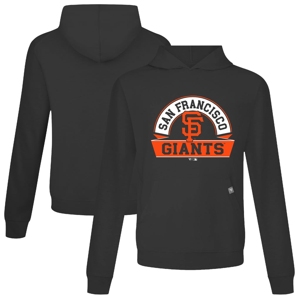 San Francisco Giants Levelwear Relay Banner Arch Pullover Hoodie - Black