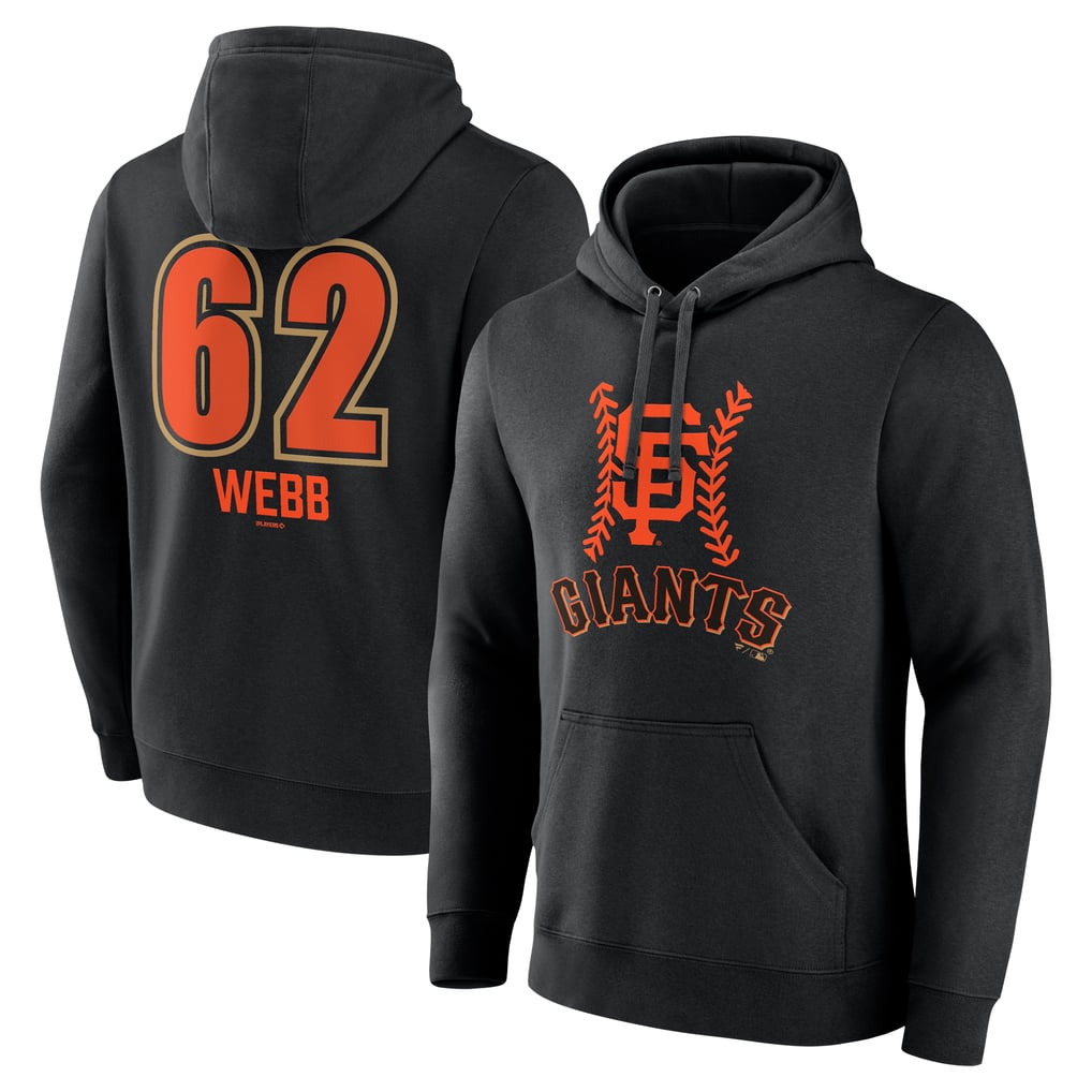 Logan Webb San Francisco Giants Name & Number Fastball Pullover Hoodie - Black