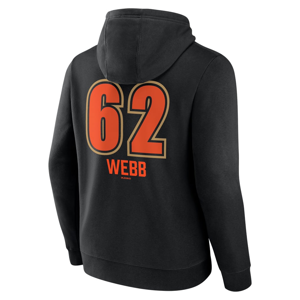 Logan Webb San Francisco Giants Name & Number Fastball Pullover Hoodie - Black