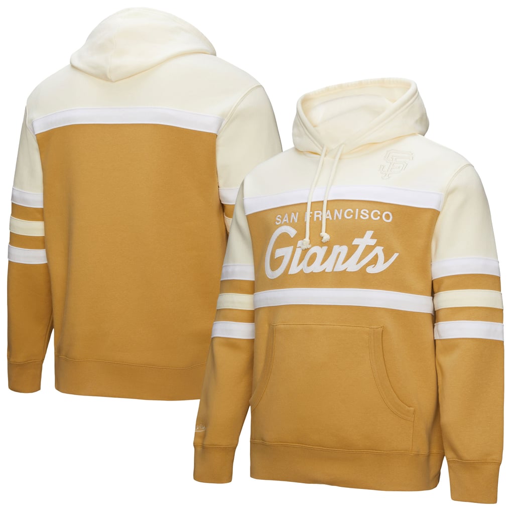 San Francisco Giants Mitchell & Ness Head Coach Pullover Hoodie - Tan/Cream