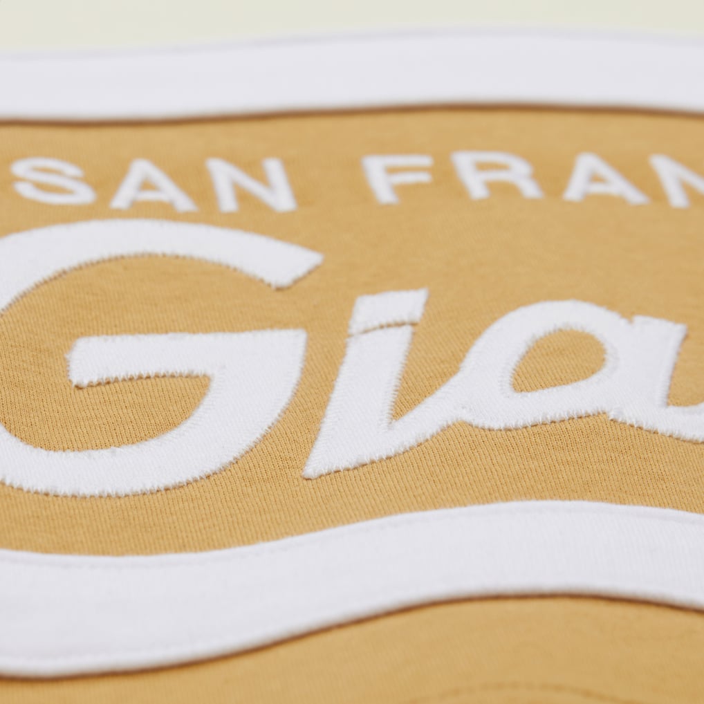 San Francisco Giants Mitchell & Ness Head Coach Pullover Hoodie - Tan/Cream