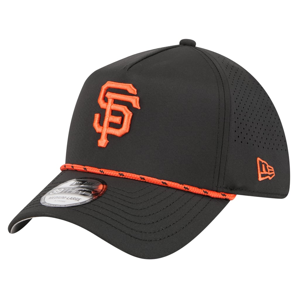  San Francisco Giants New Era 39THIRTY A-Frame Perforated Flex Hat - Black