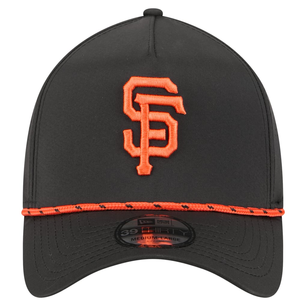  San Francisco Giants New Era 39THIRTY A-Frame Perforated Flex Hat - Black