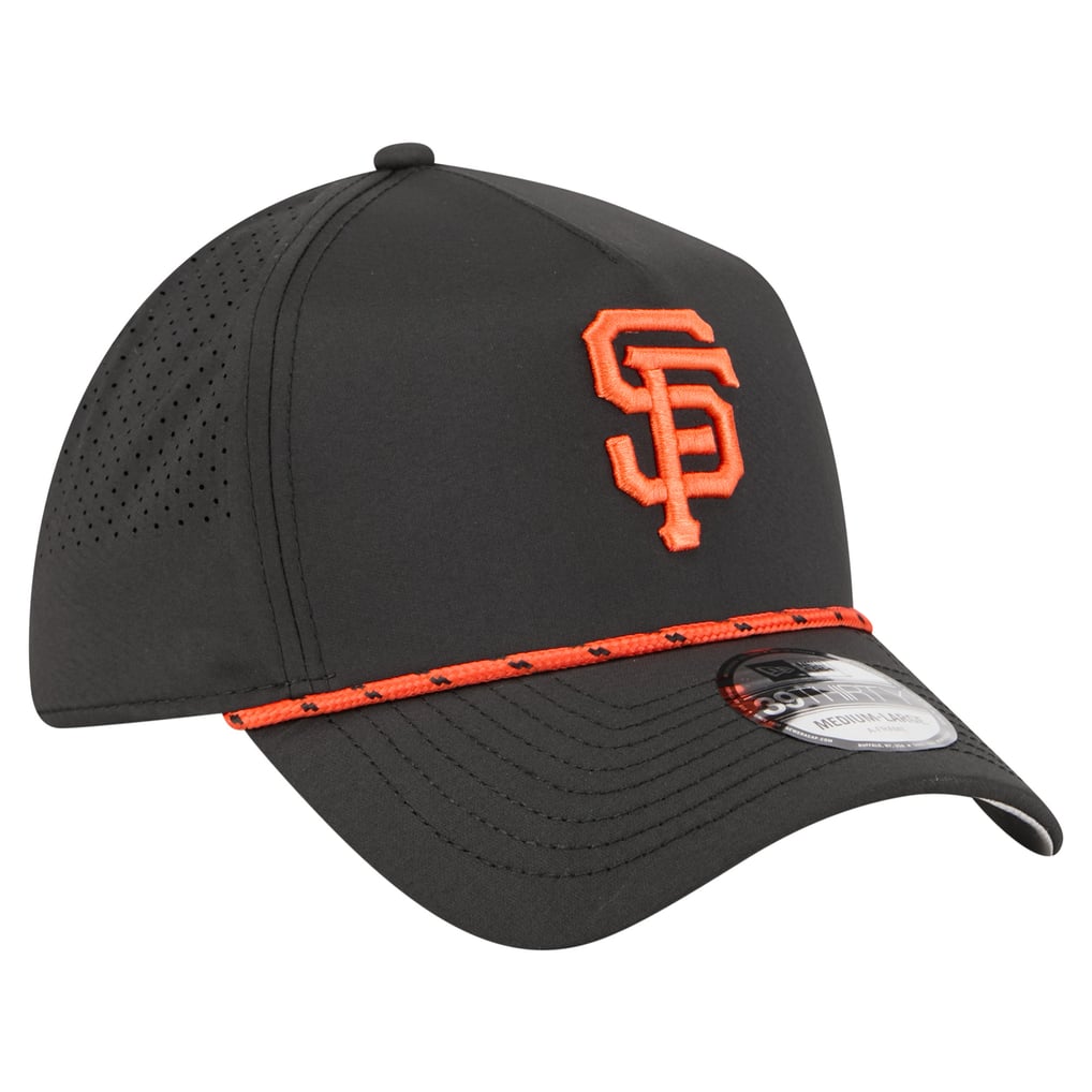  San Francisco Giants New Era 39THIRTY A-Frame Perforated Flex Hat - Black