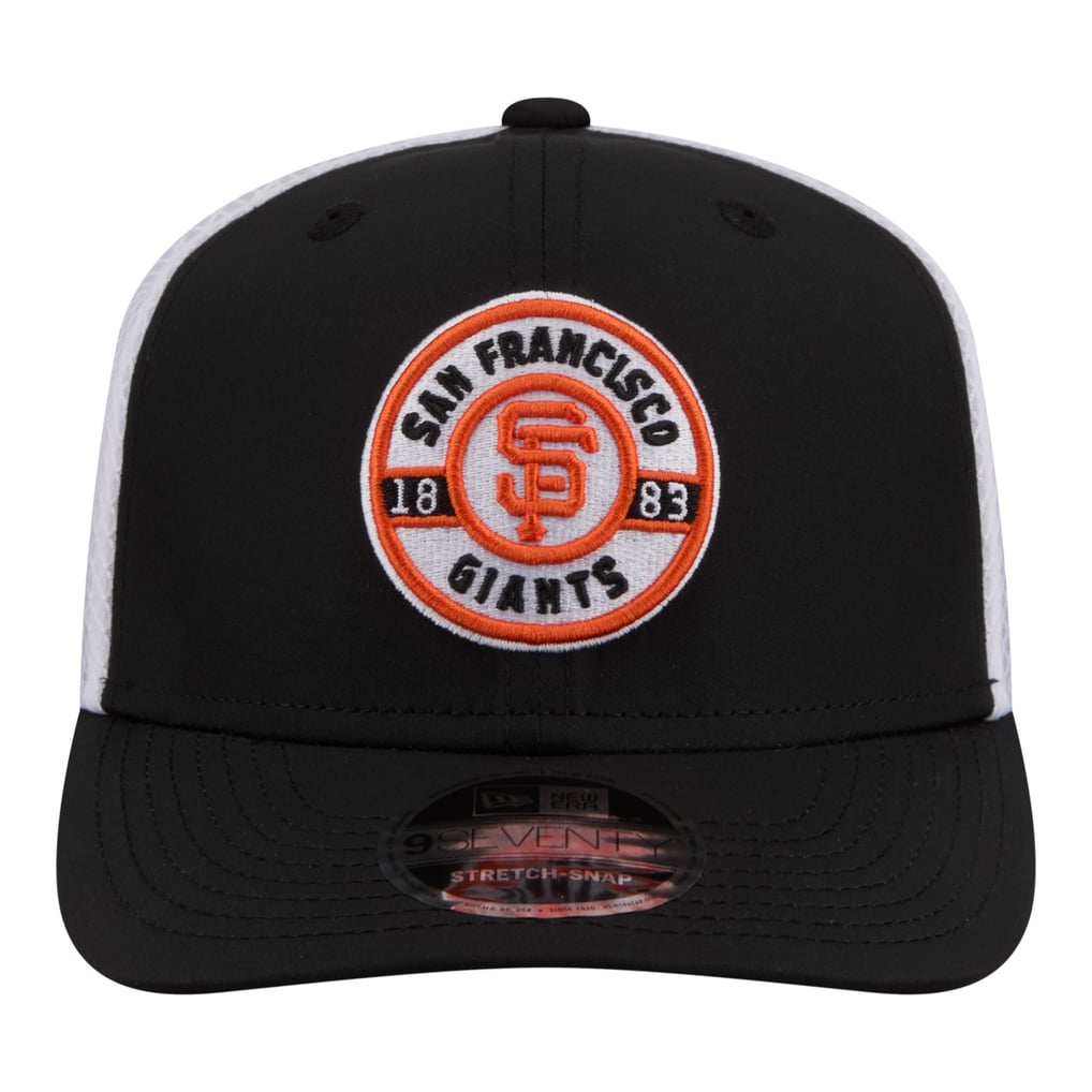  San Francisco Giants New Era Active 9SEVENTY Adjustable Trucker Hat - Black