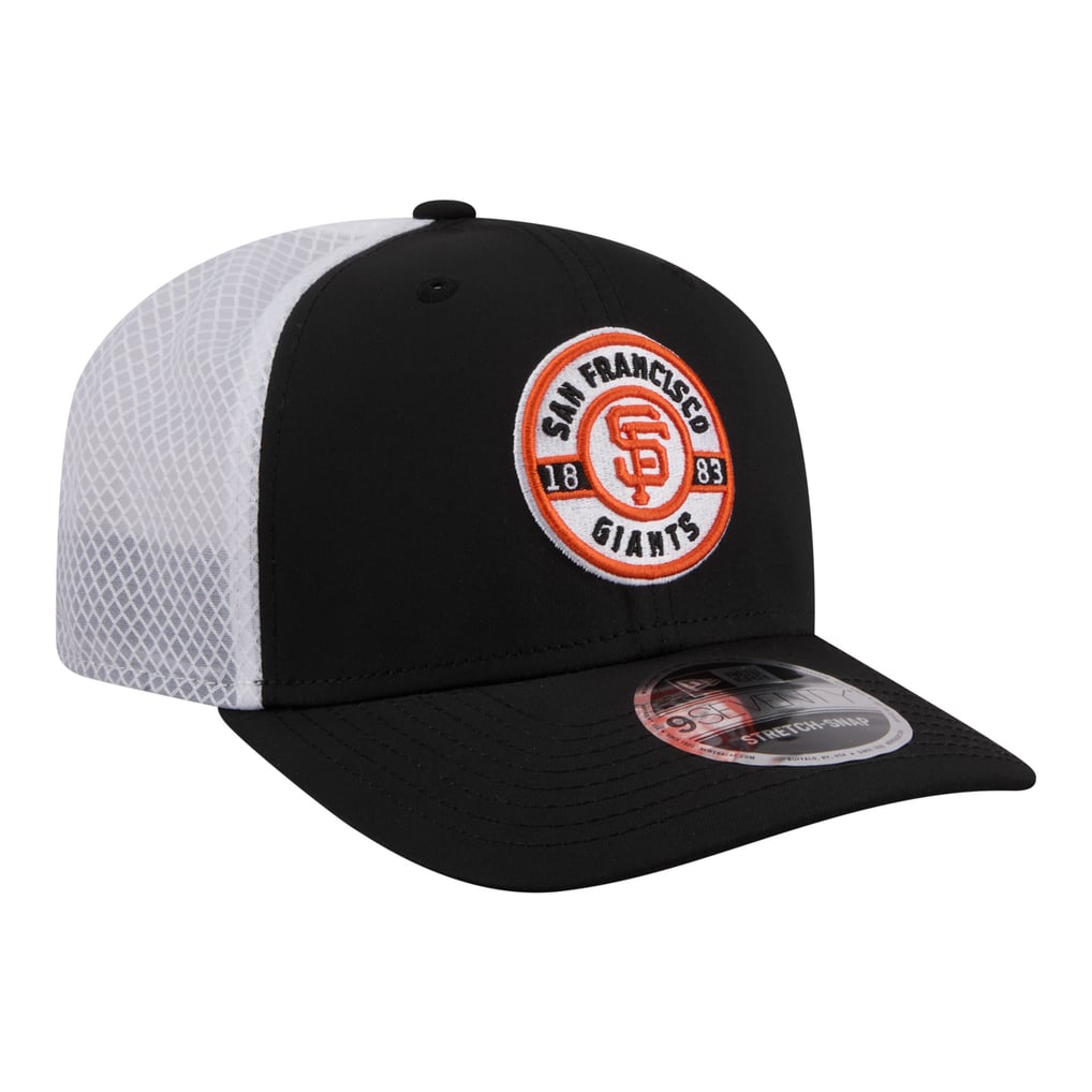  San Francisco Giants New Era Active 9SEVENTY Adjustable Trucker Hat - Black