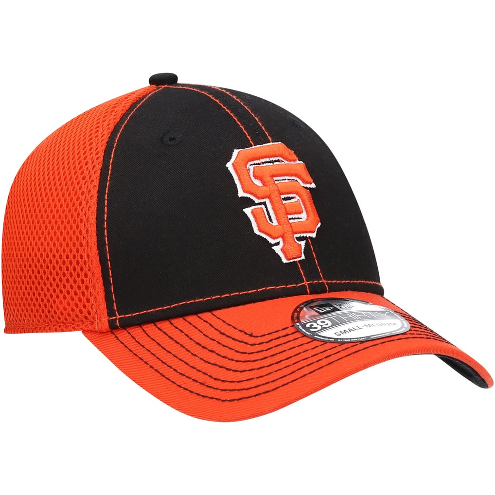 San Francisco Giants New Era Neon Back Flip 39THIRTY Flex Hat - Black