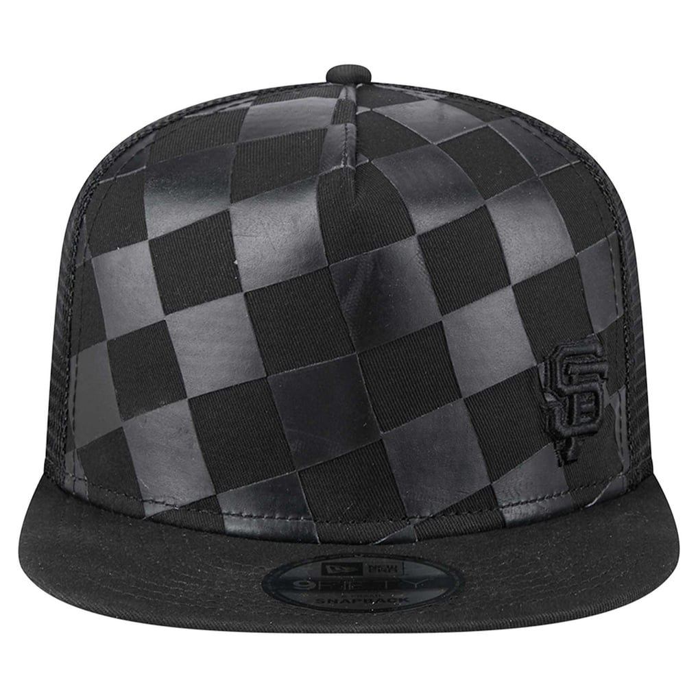 San Francisco Giants New Era Score Check 9FIFTY A-Frame Trucker Snapback Hat - Black