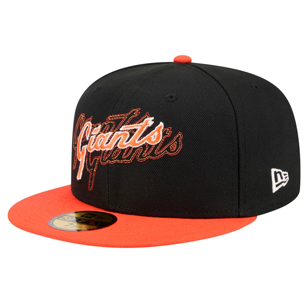San Francisco Giants New Era Shadow Stitch 59FIFTY Fitted Hat - Black