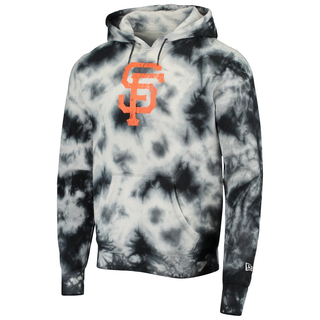San Francisco Giants New Era Tie-Dye Pullover Hoodie - Black