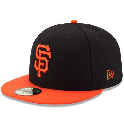 San Francisco Giants New Era Authentic Collection On-Field 59FIFTY Fitted Hat - Black/Orange
