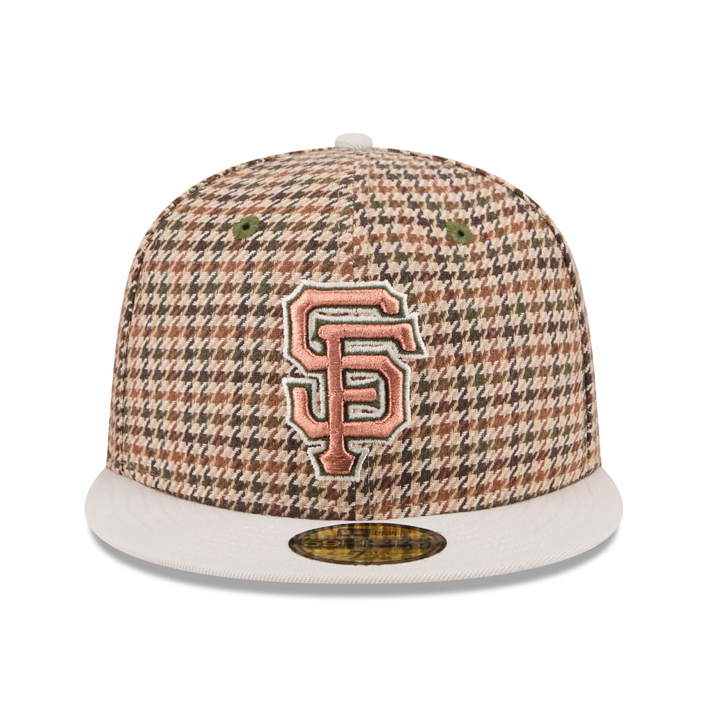 San Francisco Giants New Era Houndstooth 59FIFTY Fitted Hat - Brown