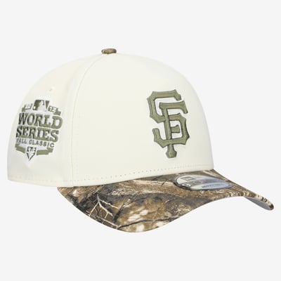 San Francisco Giants New Era 9FORTY A-Frame Adjustable Hat - Cream/Realtree Camo