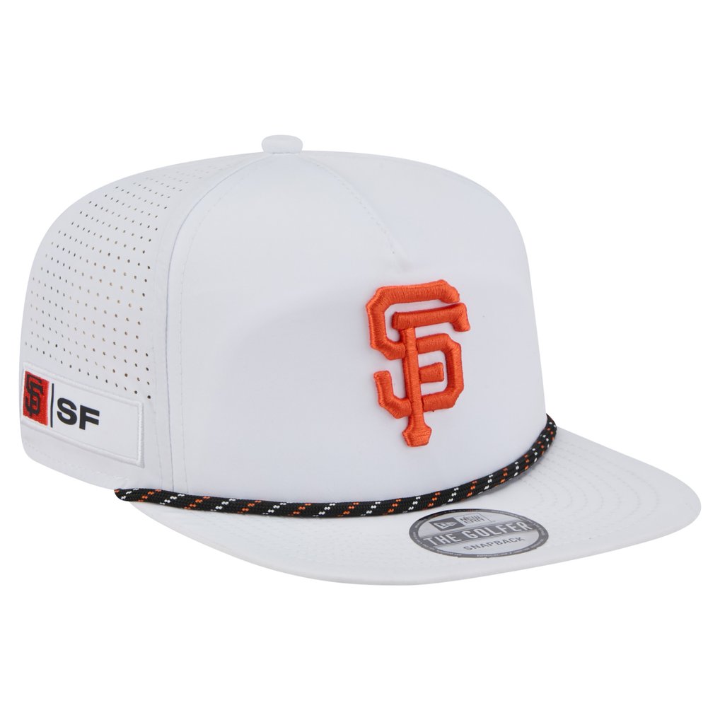 San Francisco Giants New Era Perforated Golfer Snapback Hat - White