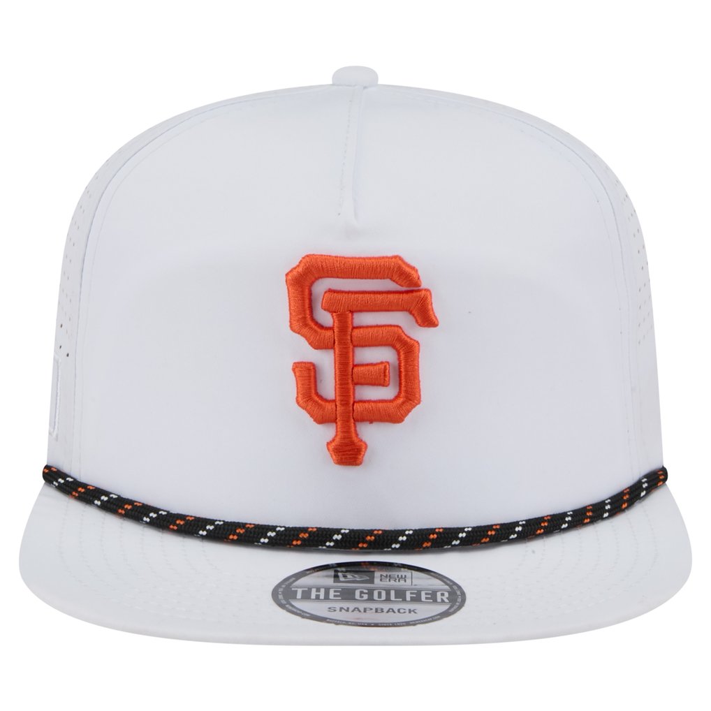 San Francisco Giants New Era Perforated Golfer Snapback Hat - White