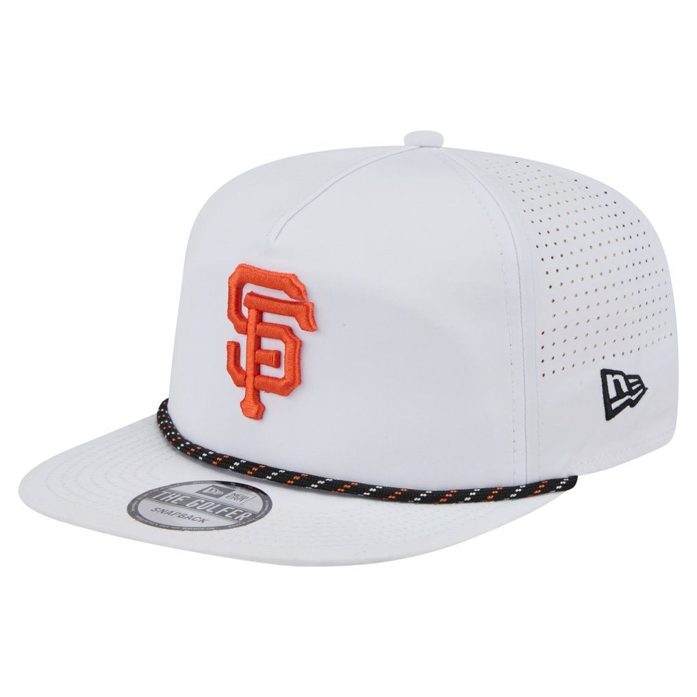 San Francisco Giants New Era Perforated Golfer Snapback Hat - White