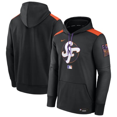  San Francisco Giants Nike 2025 City Connect Authentic Collection Performance Pullover Hoodie - Black