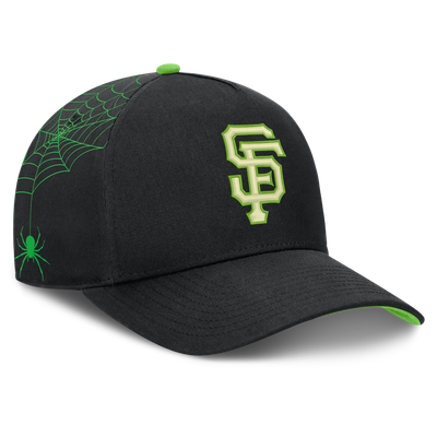  San Francisco Giants Nike Halloween Glow in the Dark Rise Dri-FIT A-Frame Adjustable Hat - Black