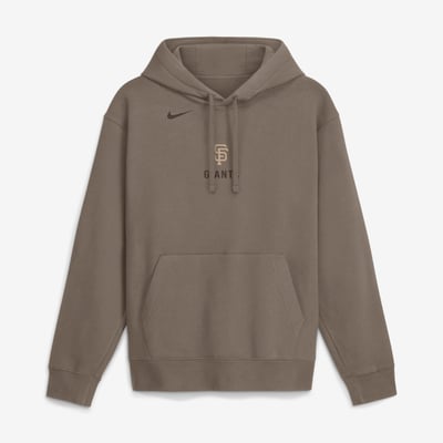  San Francisco Giants Nike Fashion Club Pullover Hoodie - Brown