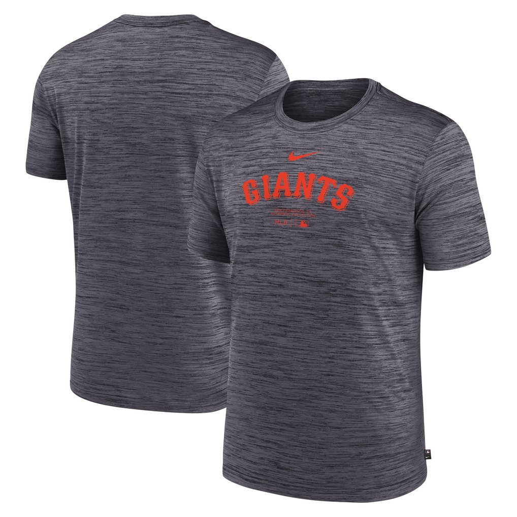 San Francisco Giants Nike Authentic Collection Velocity Performance Practice T-Shirt - Charcoal