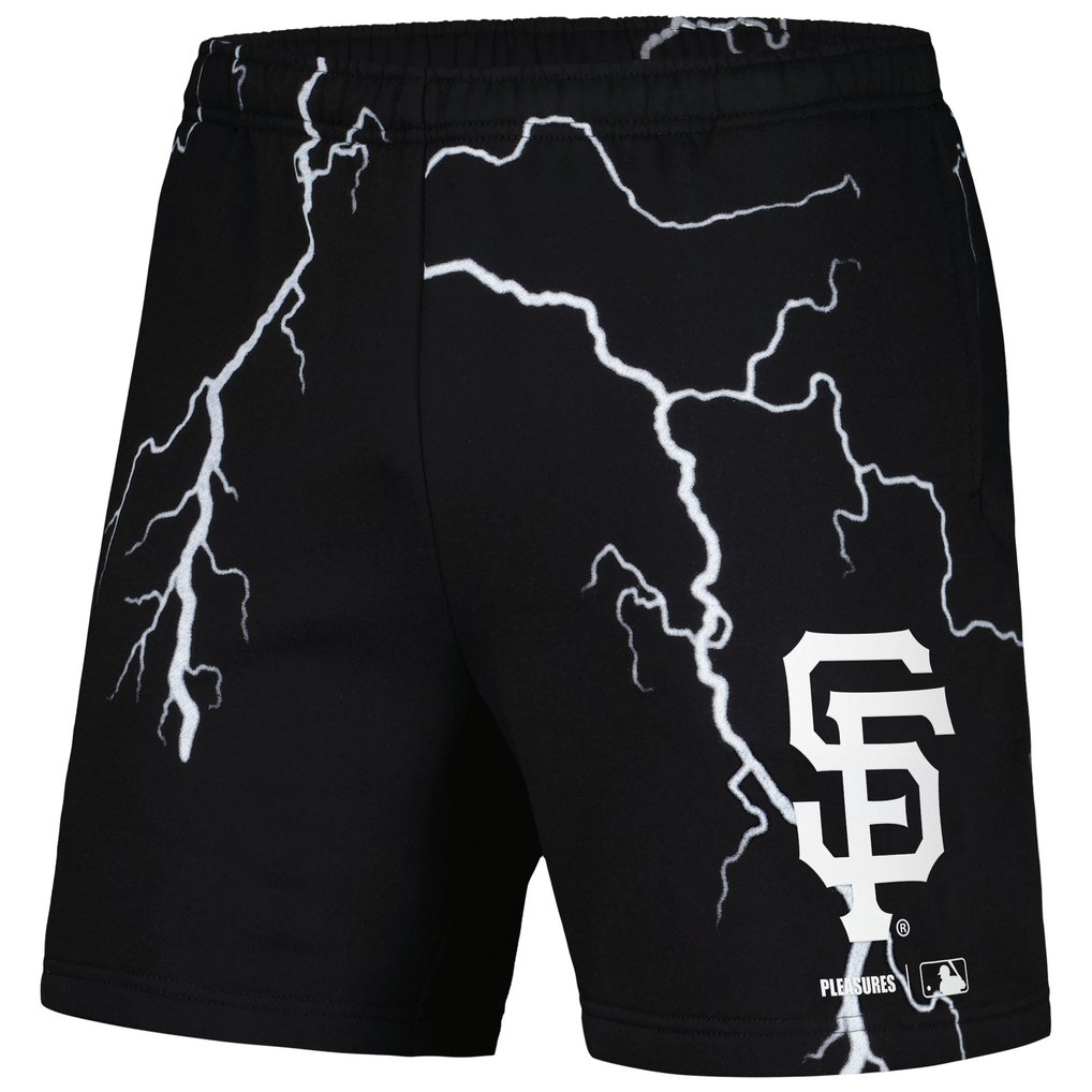  San Francisco Giants PLEASURES Lightning Shorts - Black