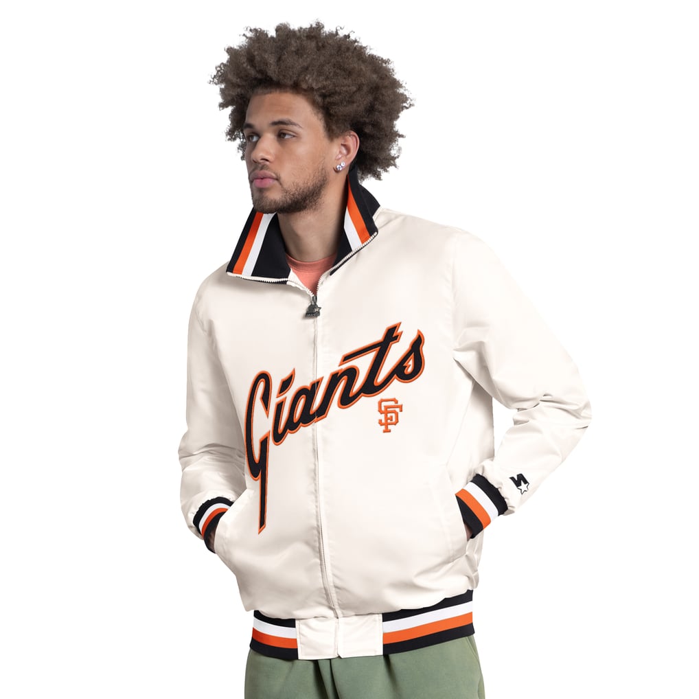San Francisco Giants Starter The Captain Cooperstown Logo Full-Zip Varsity Jacket - White