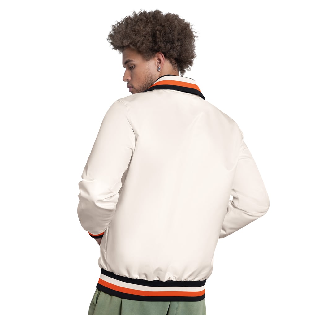San Francisco Giants Starter The Captain Cooperstown Logo Full-Zip Varsity Jacket - White