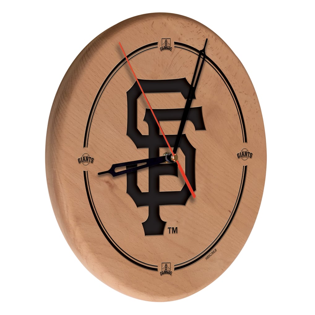 San Francisco Giants 13" Engraved Solid Wood Clock