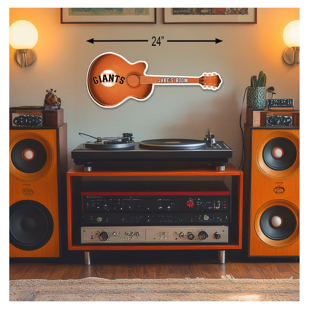 San Francisco Giants 24" Customizable Guitar Sign