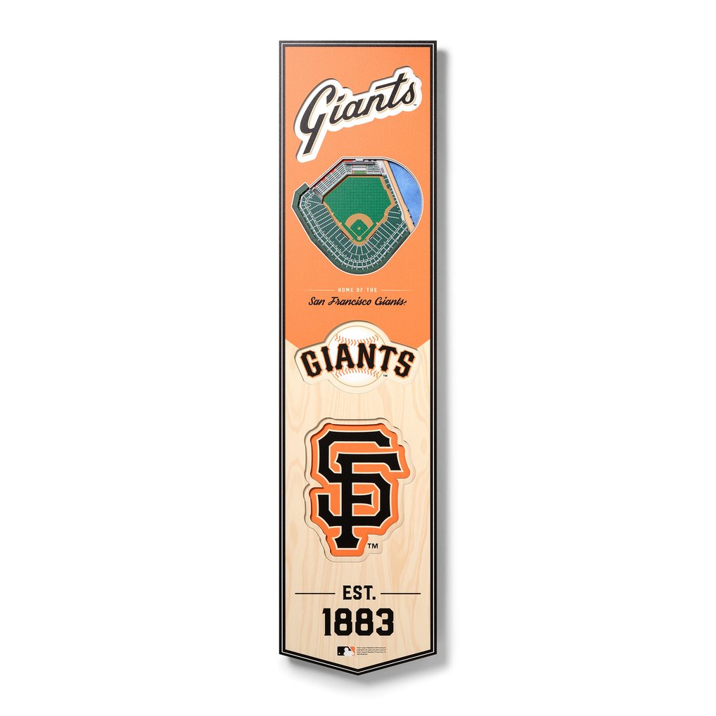 San Francisco Giants 8'' x 32'' 3D StadiumView Banner