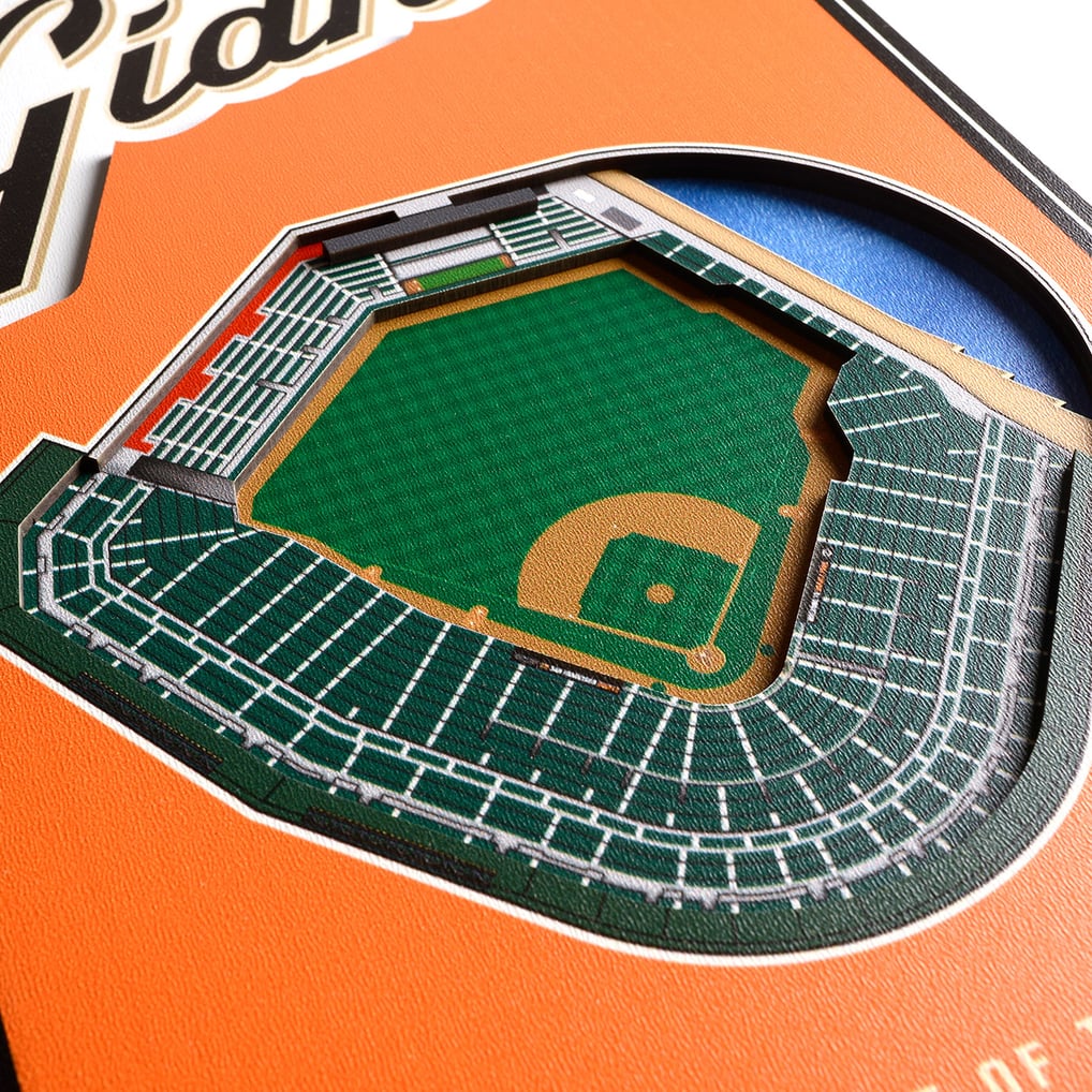 San Francisco Giants 8'' x 32'' 3D StadiumView Banner