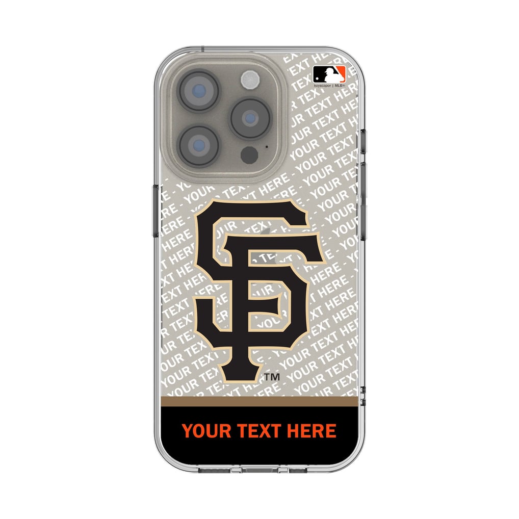 San Francisco Giants Endzone Design iPhone Clear Case