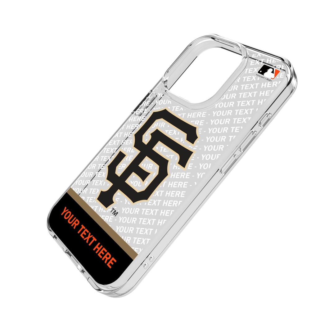 San Francisco Giants Endzone Design iPhone Clear Case