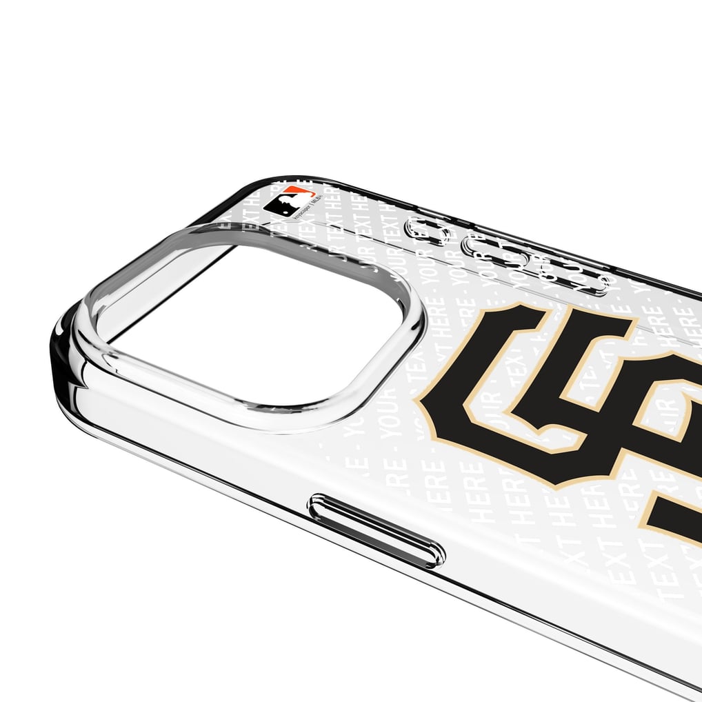 San Francisco Giants Endzone Design iPhone Clear Case