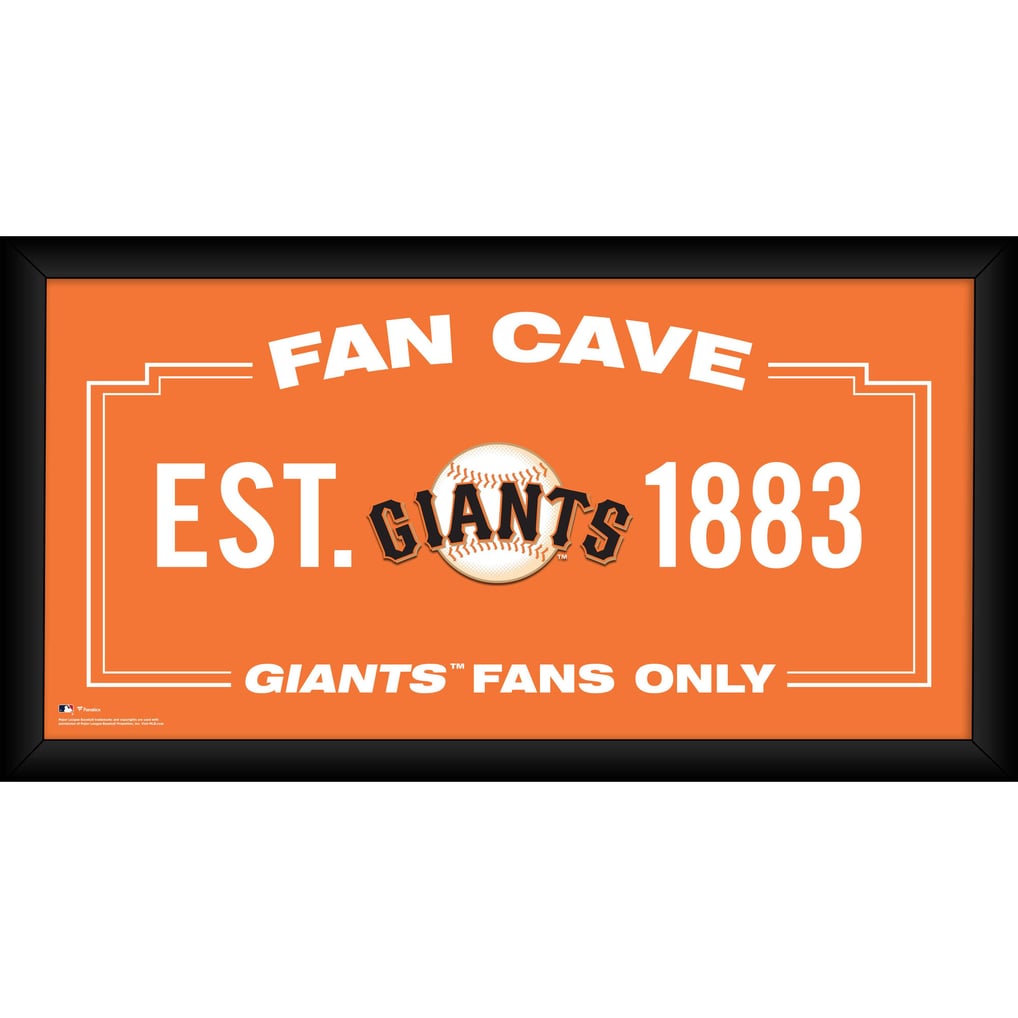 San Francisco Giants Fanatics Authentic Framed 10" x 20" Fan Cave Collage