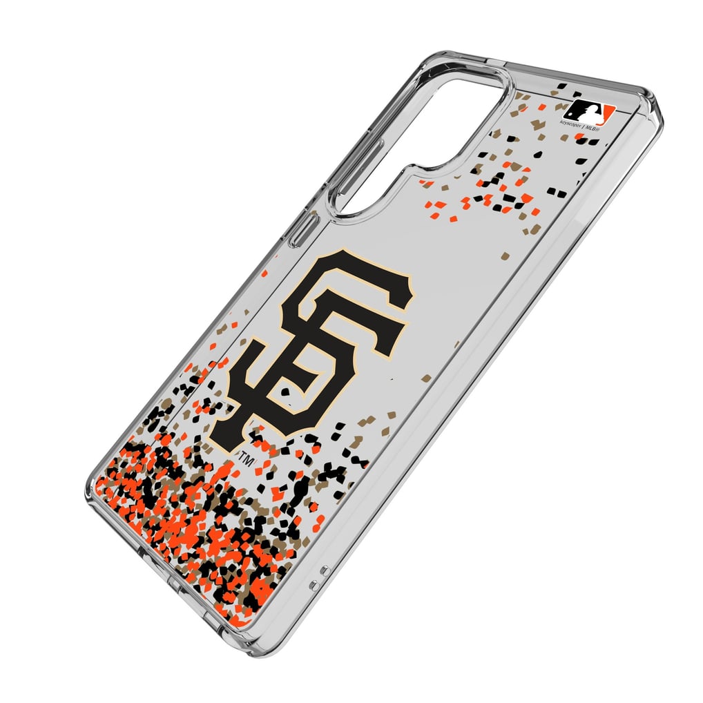 San Francisco Giants Galaxy S8 Confetti Design Clear Case