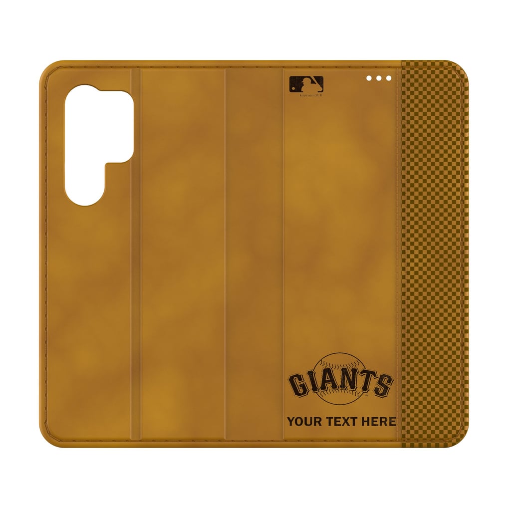 San Francisco Giants Personalized Burn Design Galaxy Folio Case