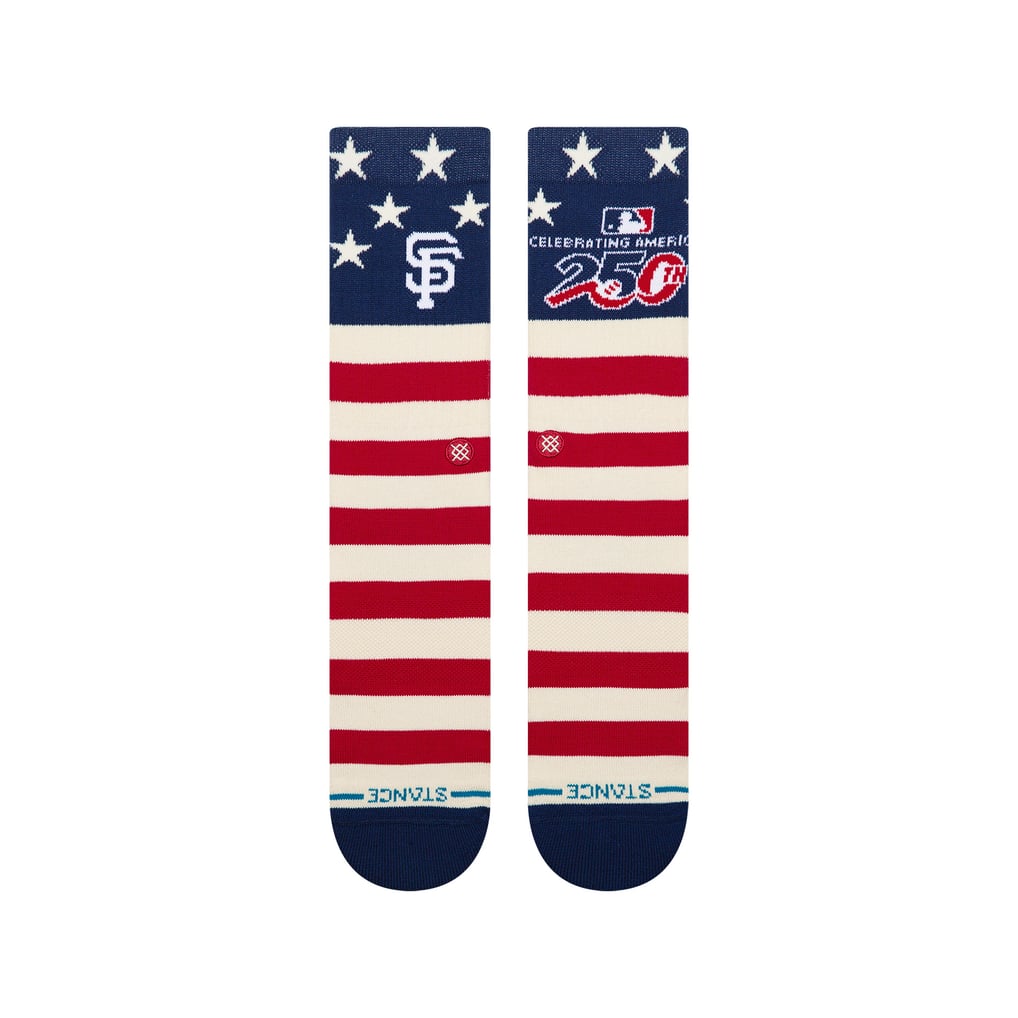 San Francisco Giants Stance Unisex American's 250th Crew Socks