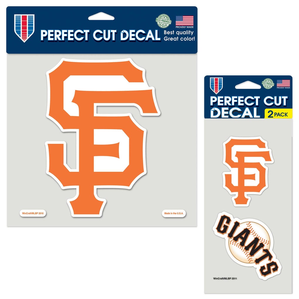 San Francisco Giants WinCraft Three-Pack Perfect Cut Decal Sheet