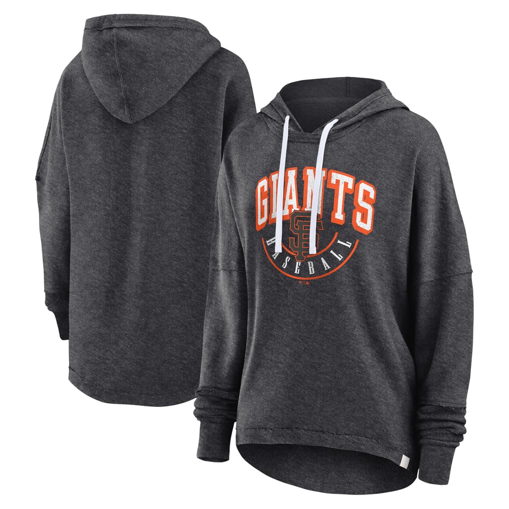 San Francisco Giants Fanatics Women's Luxe Pullover Hoodie - Heather Charcoal