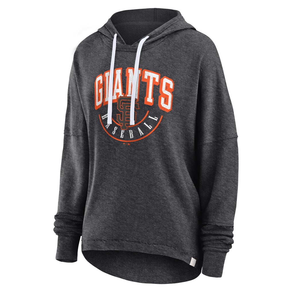San Francisco Giants Fanatics Women's Luxe Pullover Hoodie - Heather Charcoal